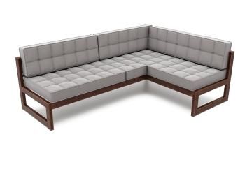 Орех/Велюр серый