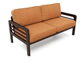 Венге/Рогожка оранжевая