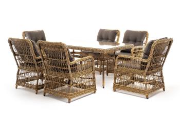 Обеденная группа плетеная из искусственного ротанга 4sis Цесена