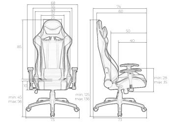Кресло игровое DOBRIN DALLAS
