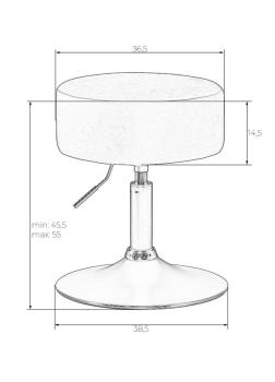 Пуф Dobrin DANNY BLACK