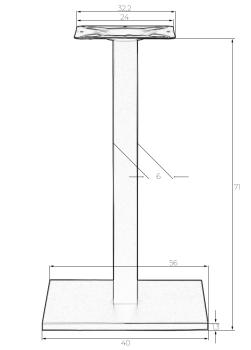 Подстолье обеденное DOBRIN GRACE