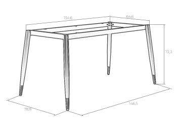 Подстолье обеденное DOBRIN LESTER
