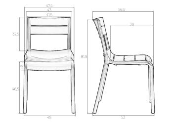 Стул обеденный DOBRIN TIM