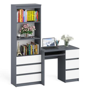 Графит/белый