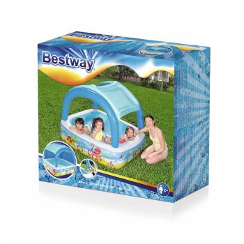 Детский надувной бассейн Bestway со съемным навесом 52192 BW