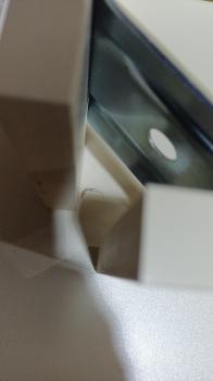 Стол обеденный Симпл Дуб молочный Маслины / опора круглая серебристый металлик (У)