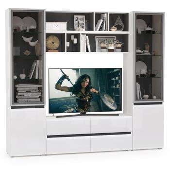 Гостиная Mobi Сидней Комплектация № 38 13.63 + 15.57 2шт + 13.201 2шт