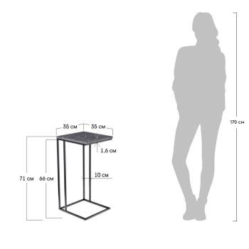 Придиванный столик BRADEXHOME Loft 35x35 см МДФ