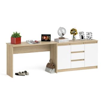 Дуб сонома/белый