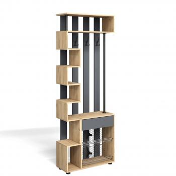 Дуб золотой крафт/Серый графит