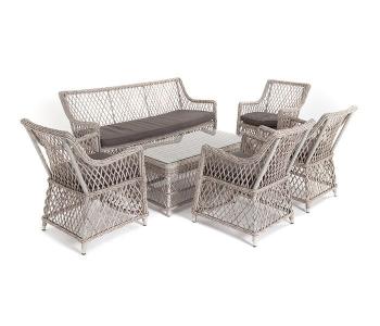 Лаунж-зона из искусственного ротанга на 6 персоны 4sis Асти