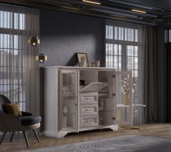 Тумба БРВ Мебель STYLIUS B169-KOM2W1B3S