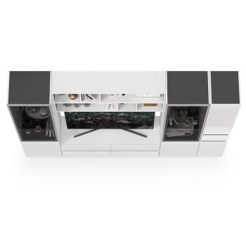 Гостиная Mobi Сидней Комплектация № 32 13.63 + 15.57 2шт + 13.201 2шт + 13.202