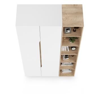 Шкаф двухстворчатый Mobi Муссон 13.198 + 13.349 Стеллаж