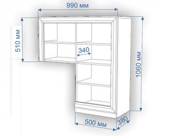 Консоль приставная Мэрдэс КП100 Правая