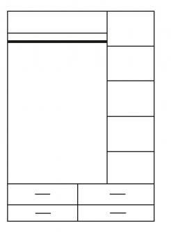 Шкаф Анрэкс 3D4S TIFFANY