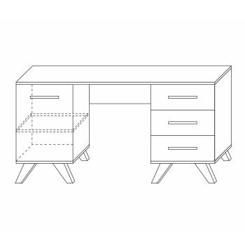 Стол письменный Кураж Вега Скандинавия 1400