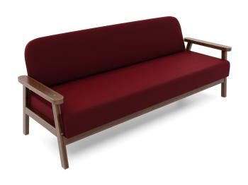 Орех/Велюр бордовый