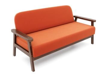 Орех/Велюр оранжевый