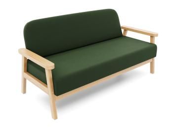 Береза/Велюр зеленый