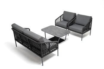 Лаунж-зона 4-местная из роупа узелкового плетения 4sis Канны