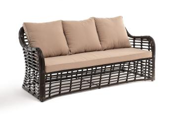 Диван из искусственного ротанга трехместный 4sis Ницца