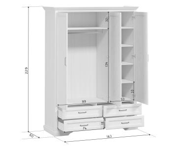 Шкаф БРВ Мебель STYLIUS B169-SZF3D4S