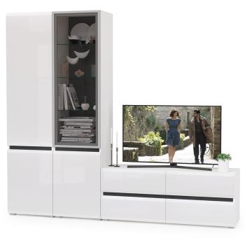 Гостиная Mobi Сидней Комплектация № 13 13.63 + 13.200 + 13.201