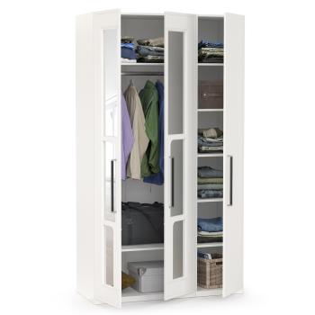 Шкаф для одежды 3-х створчатый с зеркалами Mobi Валенсия 13.329 + 13.207.01