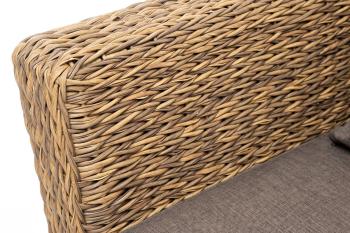 Диван из искусственного ротанга (гиацинт) двухместный 4sis Капучино