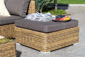 Трансформирующаяся лаунж-зона из искусственного ротанга (гиацинт) 4sis Лунго