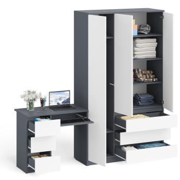 Стол компьютерный СВК Мори МС-6 левый + Шкаф МШ1200.1