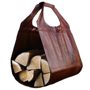 Дровница кожаная CONCRETIKA с подставкой