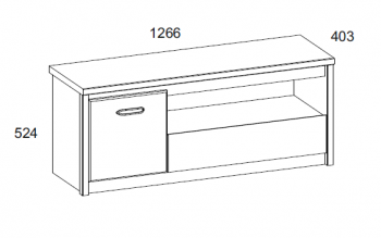 Тумба RTV Анрэкс 1D1SN JAZZ