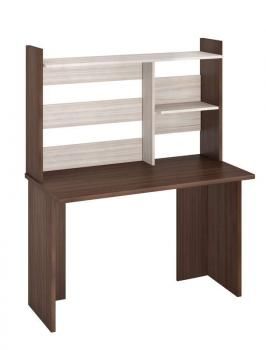 Компьютерный стол Мэрдэс СКЛ-Прям120+НКЛ-120 без тумбы с надстройкой