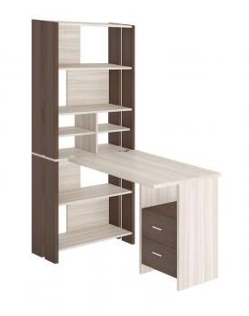 Стол-стеллаж Мэрдэс СТЛ-ОВХ+С100Прям с тумбой