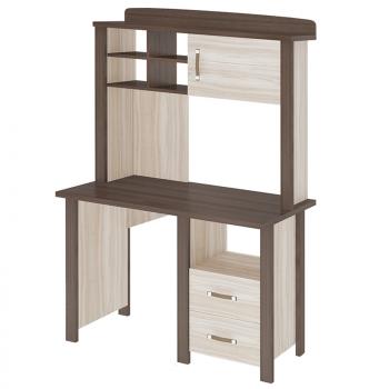 Компьютерный стол Мэрдэс СТД-115 с тумбой и надстройкой НД-115