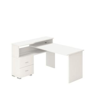 Стол компьютерный Мэрдэс СР-620/140 C Левый Белый (Р)