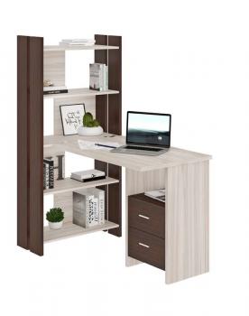 Стол-стеллаж Мэрдэс СТЛ-ОВ+С100Прям с тумбой