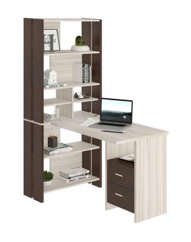 Стол-стеллаж Мэрдэс СТЛ-ОВХ+С100Прям с тумбой