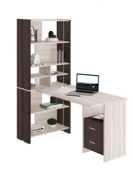 Стол-стеллаж Мэрдэс СТЛ-ОВХ+С120Прям с тумбой