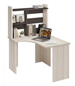 Стол Мэрдэс СКЛ-Угл120+НКЛ-100 (без тумбы) с надстройкой Левый