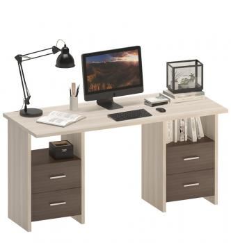 Компьютерный стол Мэрдэс СКЛ-Прям150+2ТЯЛ две тумбы