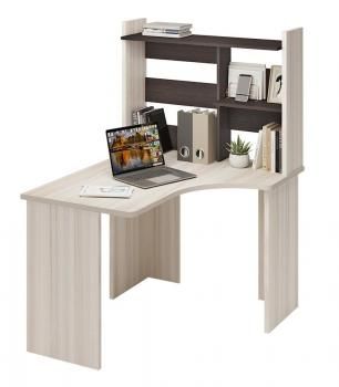Компьютерный стол Мэрдэс СКЛ-Угл120+НКЛ-100 без тумбы с надстройкой Правый