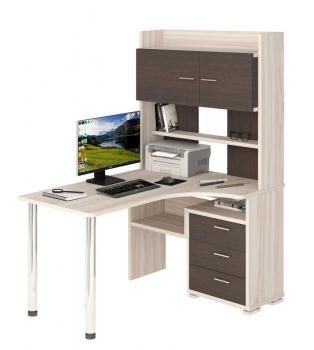 Стол компьютерный Мэрдэс СР-133-150 с надстройкой Правый