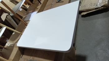 Стол ломберный раскладной без ящика 60х80 Белый ЛДСП (У)