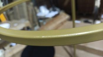 Стол придиванный Остин Glass Черная лакобель/Золото (У)