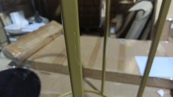 Стол придиванный Остин Glass Черная лакобель/Золото (У)