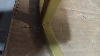 Стол придиванный Остин Glass Черная лакобель/Золото (У)